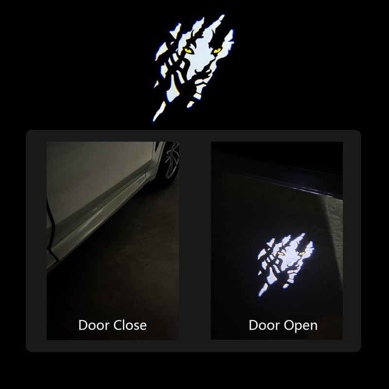 MXGAIC 2Pcs Car Door Lights Compatible with Challenger 2015-Present. Personality Pattern LED Projector Courtesy Welcome Lights for SRT SXT GT RT (Picture 1) - Image 2